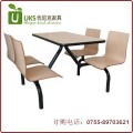 深圳连体快餐桌椅供应商|实惠的4人位连体快餐桌椅供应厂家