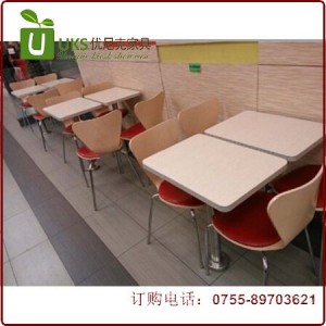 个性化与质量兼具的分体快餐桌椅 深圳优尼克专业订做各种快餐桌快餐椅