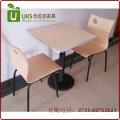 钢木结构优质快餐桌椅 深圳优尼克专业定做