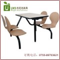 深圳质量好的连体快餐桌椅 专业定做连体快餐桌椅优尼克家具