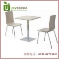 深圳分体快餐桌椅厂家 小吃店快餐厅奶茶店快餐桌椅定做------优尼克家具