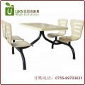 深圳优尼克专业订做 小吃店快餐厅餐桌椅 连体快餐桌椅 质保两年
